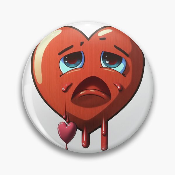 Item preview, A Sad Red Heart Crying in Pain designed and sold by Melcu.