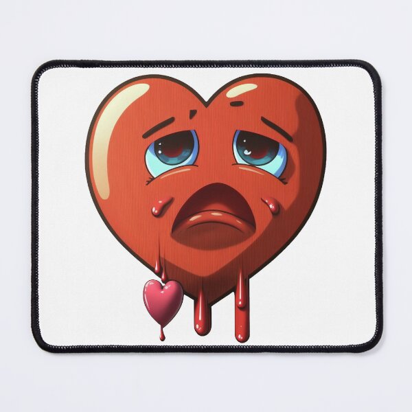 Item preview, A Sad Red Heart Crying in Pain designed and sold by Melcu.