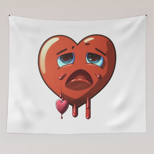 Item preview, A Sad Red Heart Crying in Pain designed and sold by Melcu.