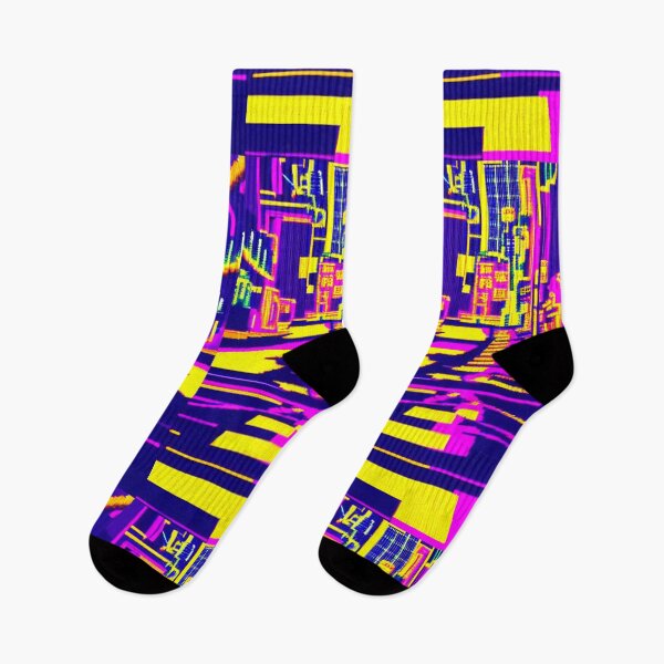 Item preview, 8-bit style cityscape neon designed and sold by PixelDripped.