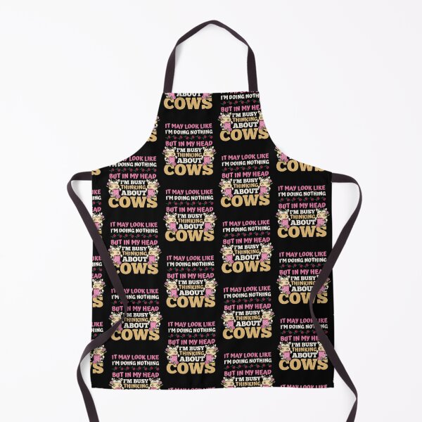 Item preview, Black version of Just busy thinking about cows designed and sold by FarmsteadAcers.
