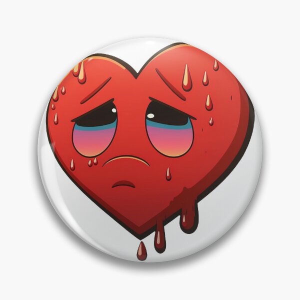 Item preview, A Sad Red Heart Crying in Pain designed and sold by Melcu.