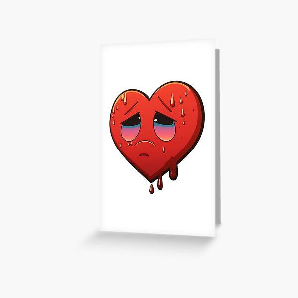 Item preview, A Sad Red Heart Crying in Pain designed and sold by Melcu.
