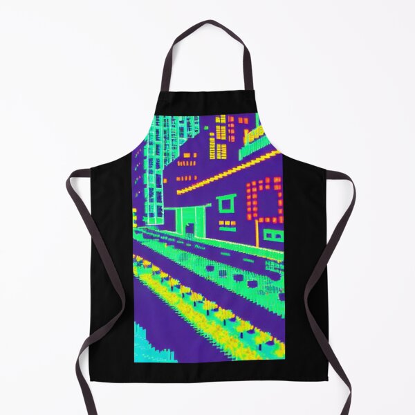 Item preview, 8-bit style cityscape neon designed and sold by PixelDripped.