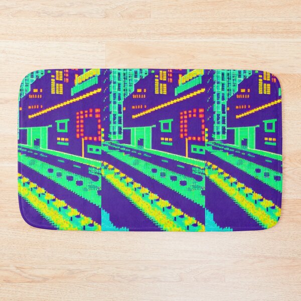 Item preview, 8-bit style cityscape neon designed and sold by PixelDripped.