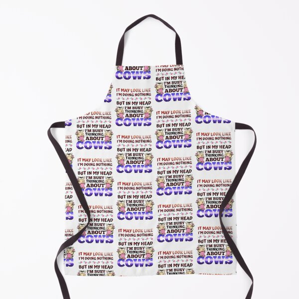 Item preview, Retro version of Just busy thinking about cows designed and sold by FarmsteadAcers.