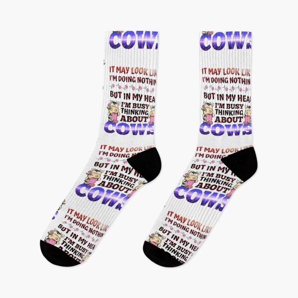 Item preview, Retro version of Just busy thinking about cows designed and sold by FarmsteadAcers.