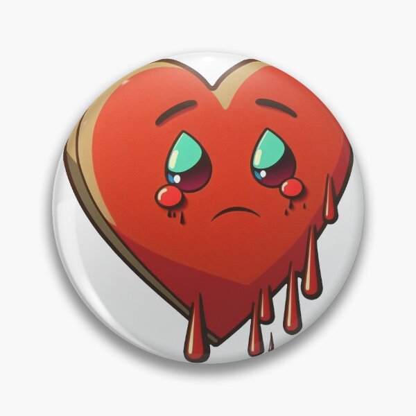 Item preview, A Sad Red Heart Crying in Pain designed and sold by Melcu.
