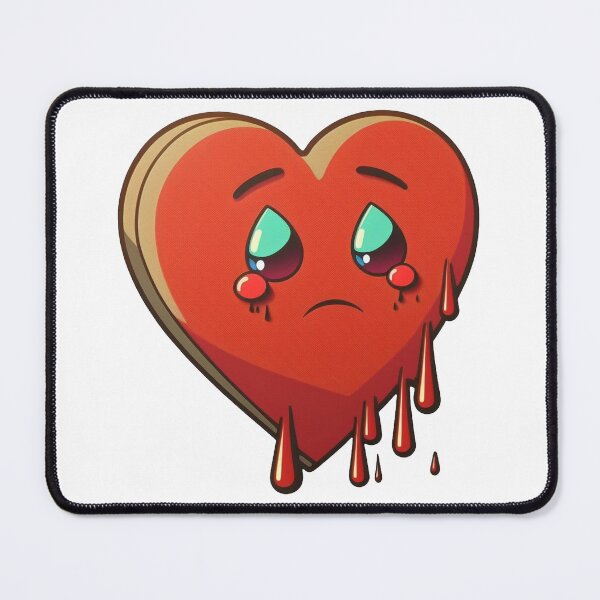 Item preview, A Sad Red Heart Crying in Pain designed and sold by Melcu.