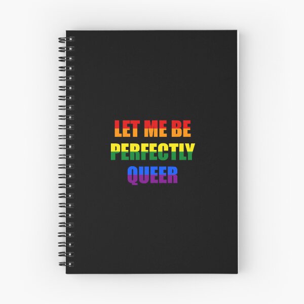 Item preview, Let Me Be Perfectly Queer rainbow text LGBT Pride Funny Gay Phrases designed and sold by Inspirationmotivation.