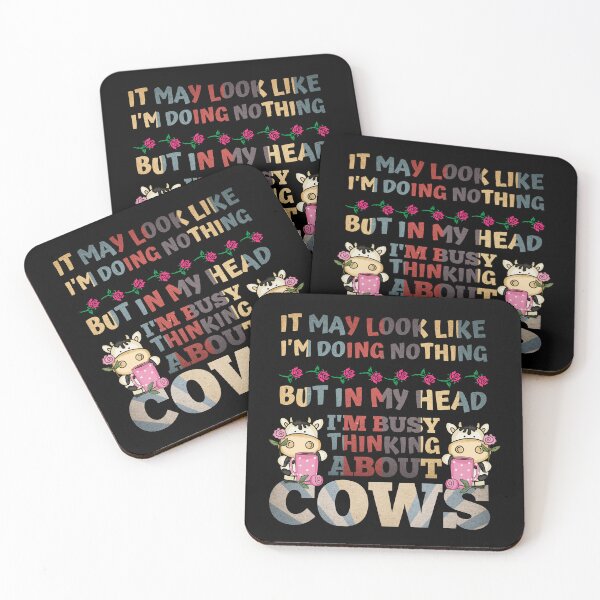 Item preview, Vintage Faded version of Just busy thinking about cows designed and sold by FarmsteadAcers.