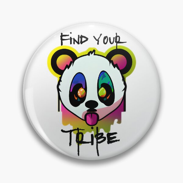 Item preview, Find Your Tribe Panda Sticker designed and sold by csdesignco.