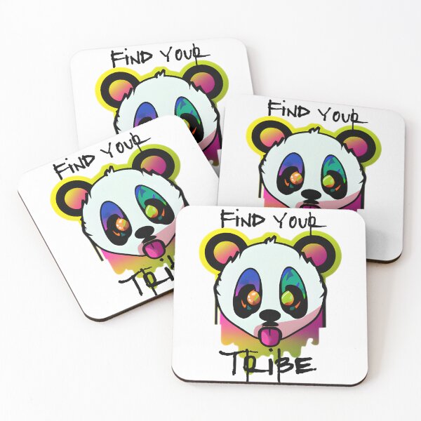 Item preview, Find Your Tribe Panda Sticker designed and sold by csdesignco.