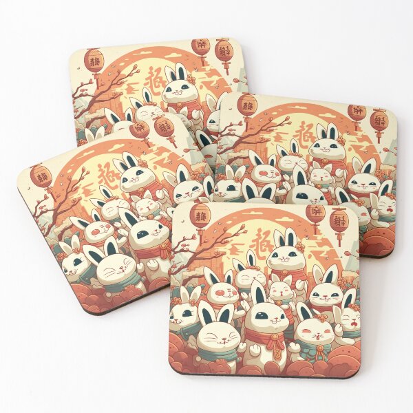Item preview, Chinese New Year: happy rabbit designs designed and sold by BeerBot.
