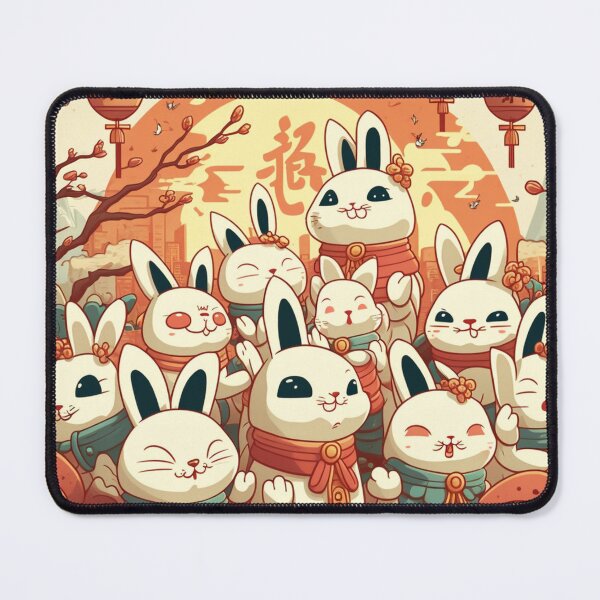 Item preview, Chinese New Year: happy rabbit designs designed and sold by BeerBot.
