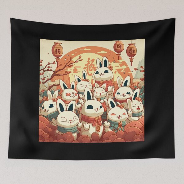 Item preview, Chinese New Year: happy rabbit designs designed and sold by BeerBot.