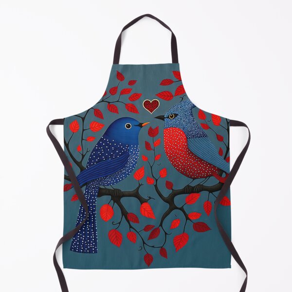 Item preview, Beautiful Birds Valentine Gond Painting designed and sold by Juliascutecornr.