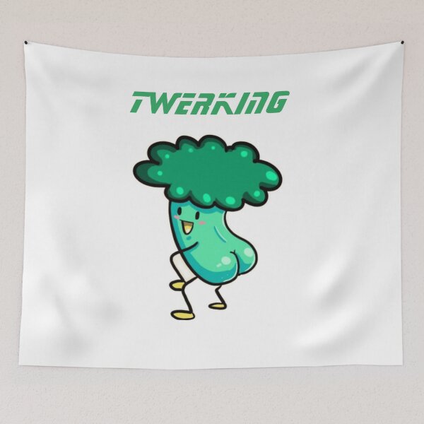 Item preview, broccoli twerking designed and sold by Fannycat1.