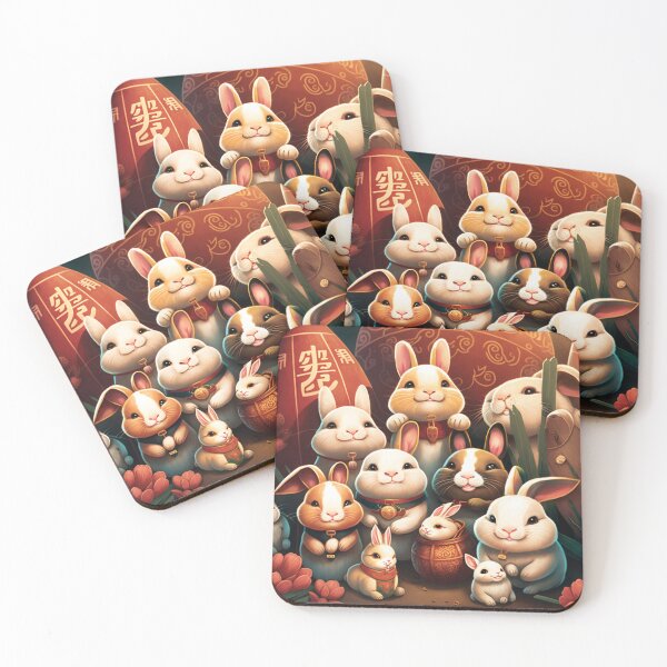 Item preview, Celebrate the Chinese New Year with these rabbit designs designed and sold by BeerBot.