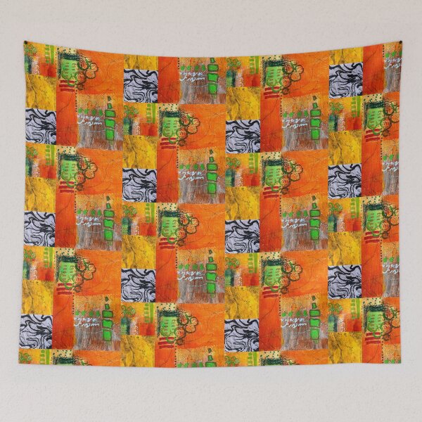 Item preview, Colorful Abstract Mixed Media Collage Art designed and sold by NancyMerkle.