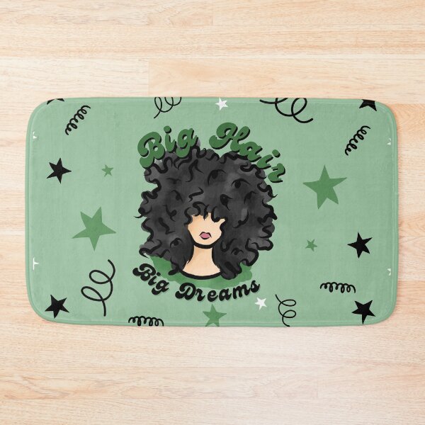 Item preview, Big Hair - Big Dreams (Black) designed and sold by Curly-Cuties.