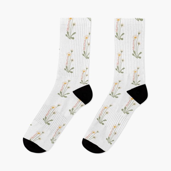 Item preview, Daisy Flower Illustration With Latin Name Bellis Perennis designed and sold by MissCassieBee.
