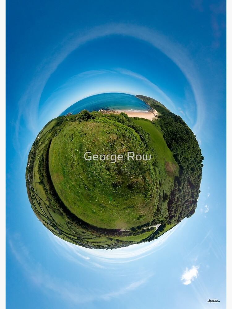 Kinnagoe Bay (as a floating green planet) by VeryIreland