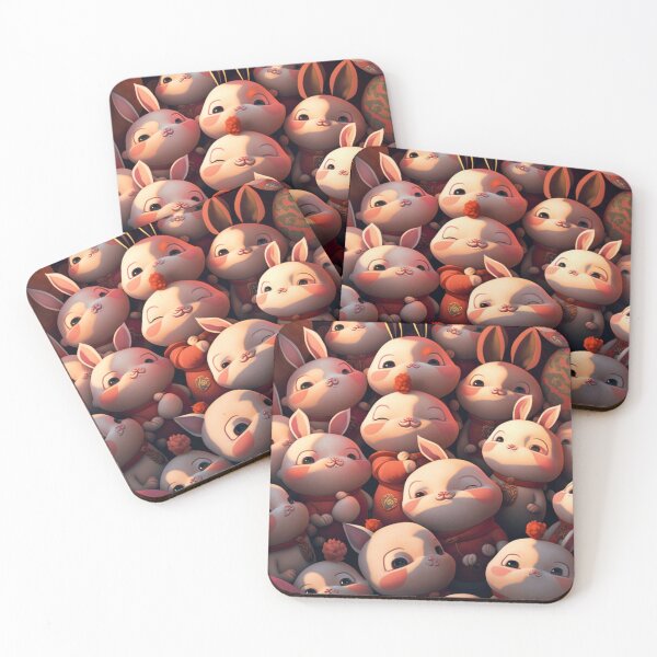 Item preview, T-shirts with happy rabbit designs for Chinese New Year designed and sold by BeerBot.