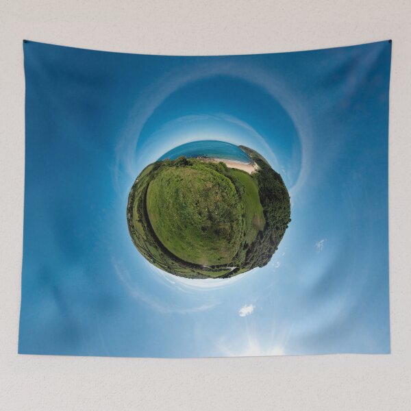 Item preview, Kinnagoe Bay (as a floating green planet) designed and sold by George Row.