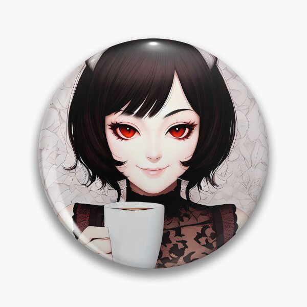 Item preview, Coffee Lover Cat Girl designed and sold by Tuvala.