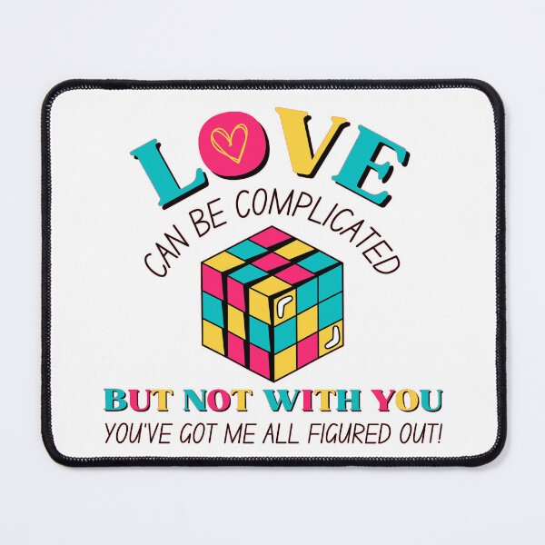 Item preview, Rubik's Cube Valentine's Day Pun Design designed and sold by Pun Intended.