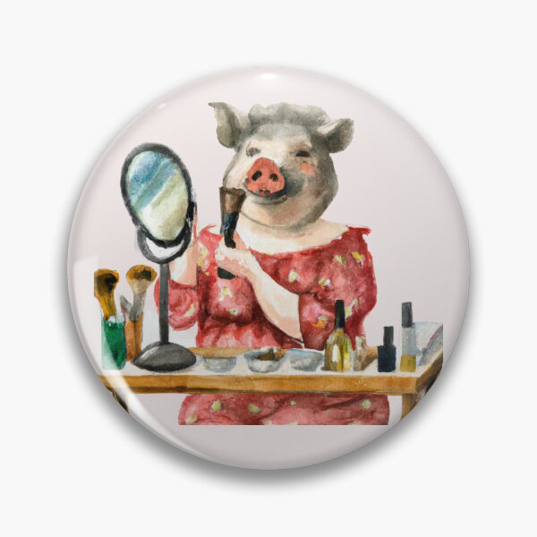 Item preview, Vietnamese Female Piglet Wearing Makeup designed and sold by PapitosPlace.