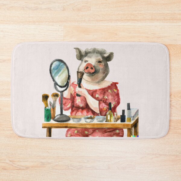 Item preview, Vietnamese Female Piglet Wearing Makeup designed and sold by PapitosPlace.