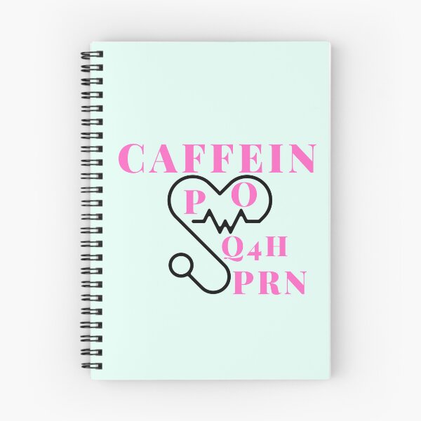 Artikelvorschau, Koffein PO Q4H PRN Doctor Nurse Gift entworfen und verkauft von FirnandArt.