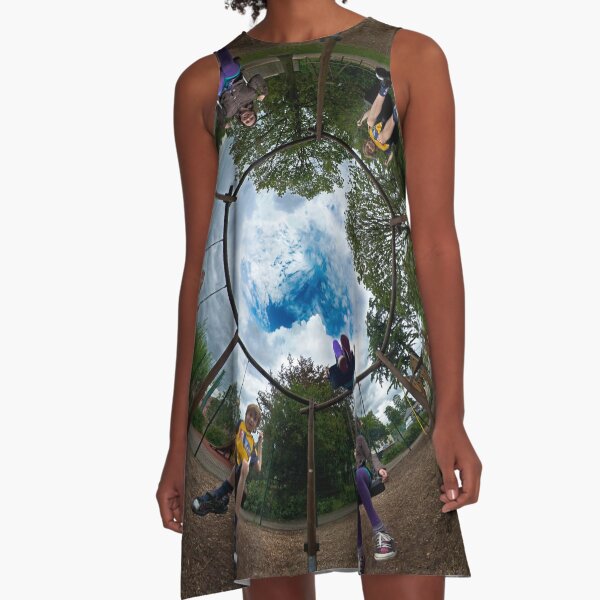 6 Seater Swing - Sky In A-Line Dress