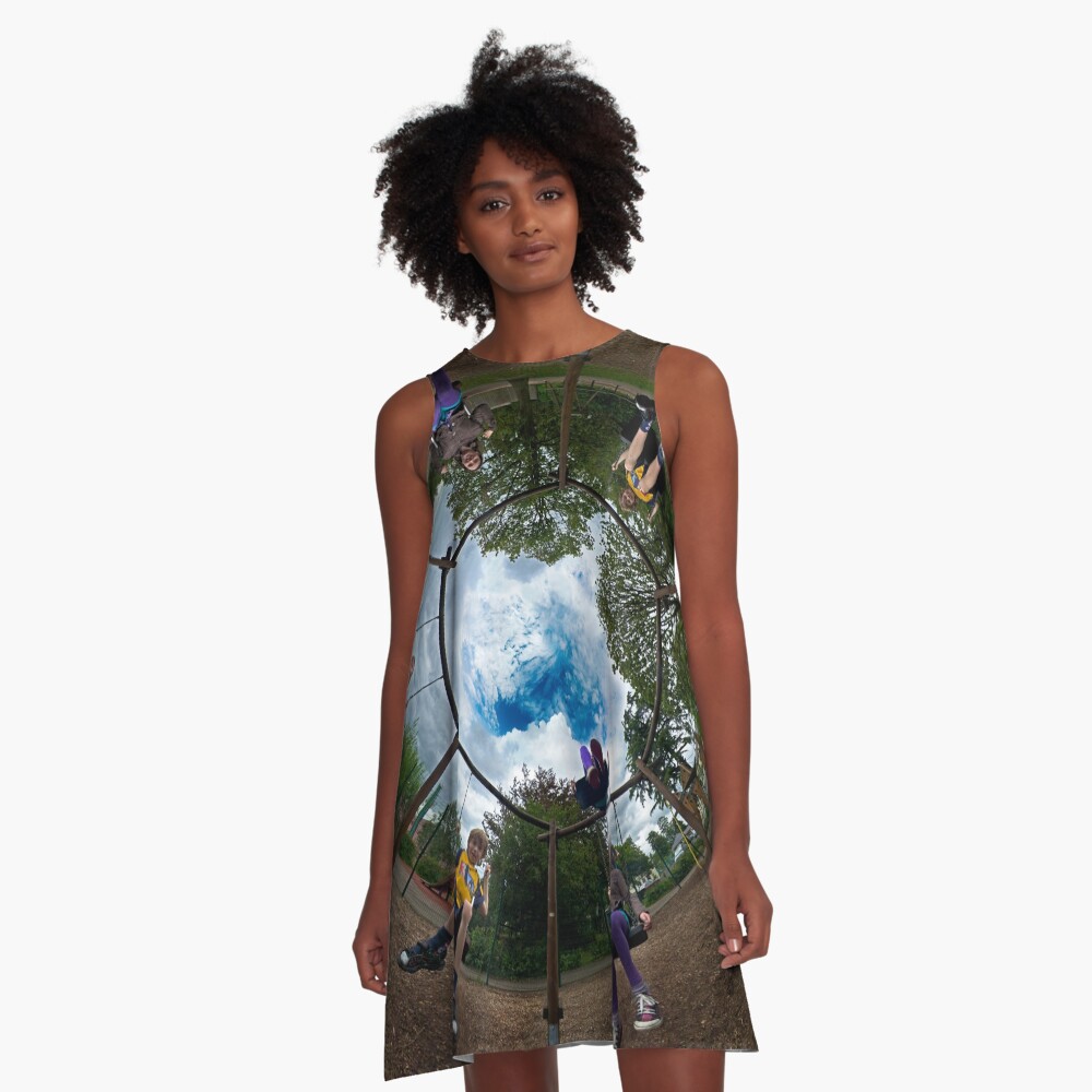 6 Seater Swing - Sky In A-Line Dress