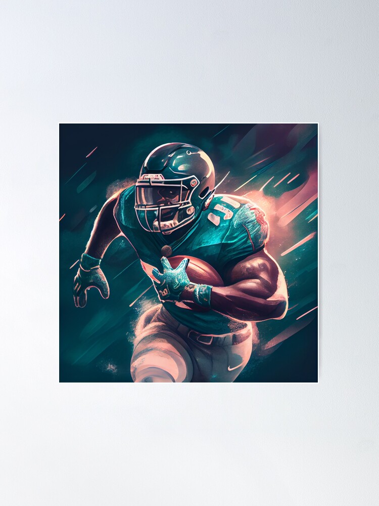 Game Changer: Sprinting to the Endzone Football Player Poster for Sale by  LukeAiWalker