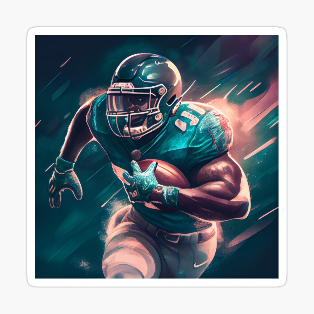 Game Changer: Sprinting to the Endzone Football Player' Poster for Sale by  LukeAiWalker