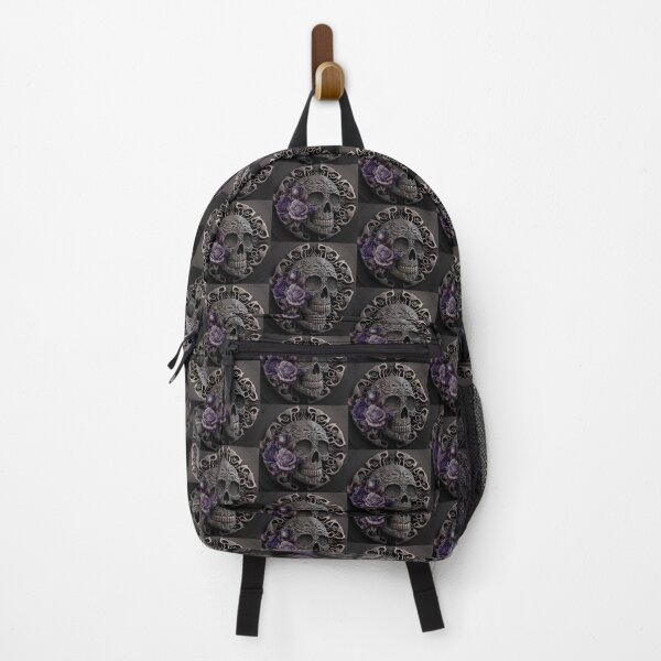 Item preview, Skull Mandala With Dying Purple Roses designed and sold by Healio2.