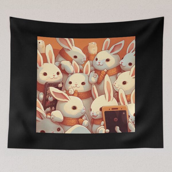 Item preview, Chinese New Year: t-shirts with happy rabbit designs designed and sold by BeerBot.