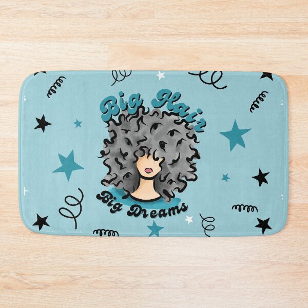 Item preview, Big Hair - Big Dreams (Gray) designed and sold by Curly-Cuties.