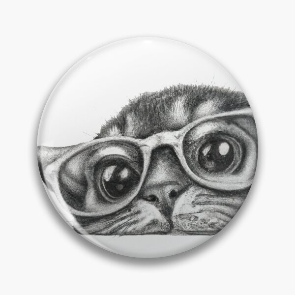 Item preview, Cute Peeking Cat | Pencil Sketch Art designed and sold by Cawaiico.