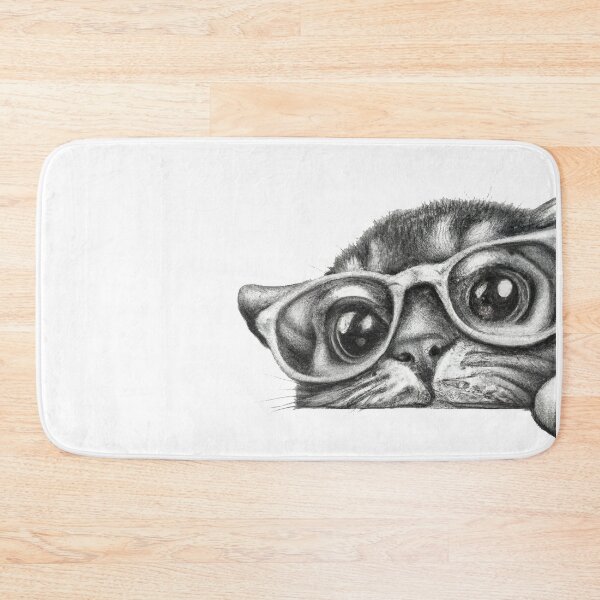 Item preview, Cute Peeking Cat | Pencil Sketch Art designed and sold by Cawaiico.