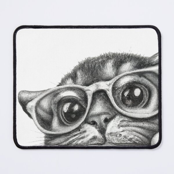 Item preview, Cute Peeking Cat | Pencil Sketch Art designed and sold by Cawaiico.
