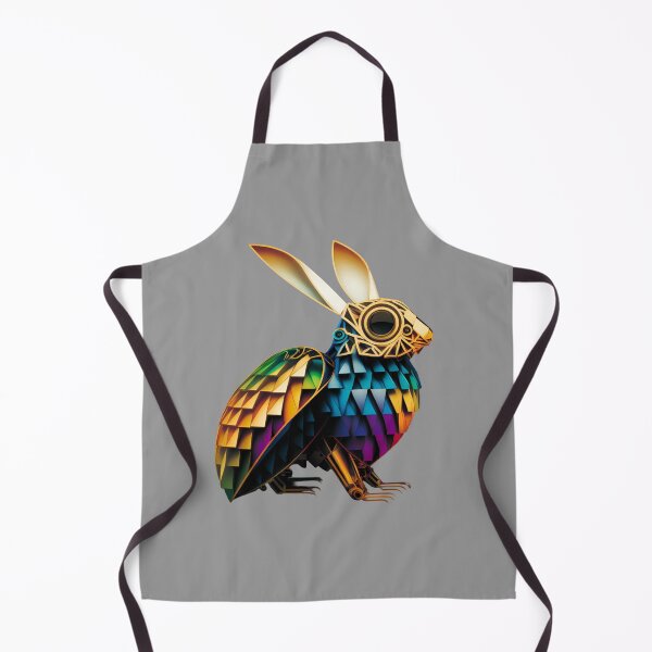 Item preview, Art Deco Steampunk Rabbit Bird | Rainbow Heart Rabbit | Rainbow Easter | high resolution designed and sold by Synthetic-Intel.