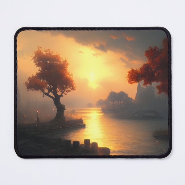 Item preview, Trees in lake generated by artificial intelligence designed and sold by megadrina.