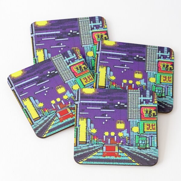 Item preview, 8-bit style cityscape designed and sold by PixelDripped.