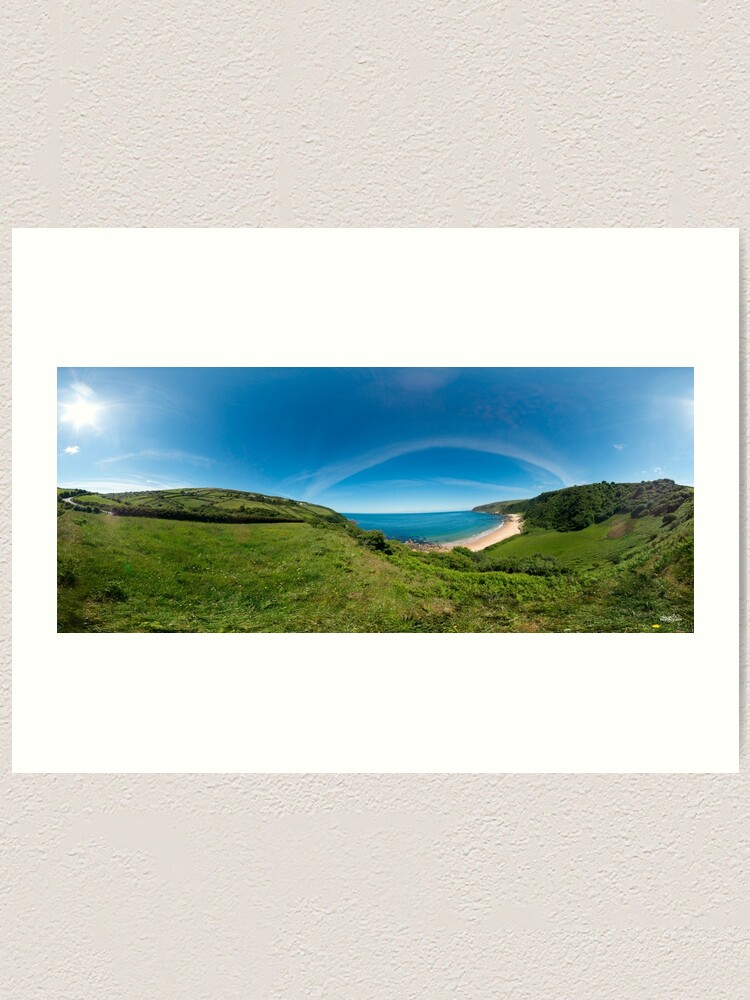 Alternate view of Kinnagoe Bay Panorama Art Print