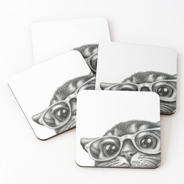 Item preview, Cute Peeking Cat | Pencil Sketch Art designed and sold by Cawaiico.