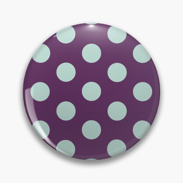 Item preview, Medium MINT GREEN and AUBERGINE PURPLE POLKA DOTS  designed and sold by RachelMacht.